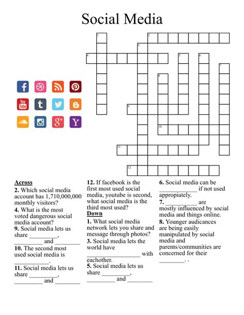 Photo sharing social media accounts for short crossword - Photo-sharing social media accounts, for short 3% 15 GONZOJOURNALISM: Social media ancestor 3% 9 TWITTERED: Journalist on social media site communicated chirpily ... Since, For Short Crossword Clue; Neighbor Of Djibouti: Abbr. Crossword Clue; Mommy's Partner, Maybe Crossword Clue; N.A.A.C.P. And A.C.L.U., For Two Crossword Clue